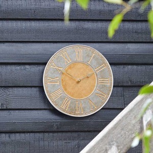 Garden Horus Wall Clock - Grey,Brown by Garden Mile