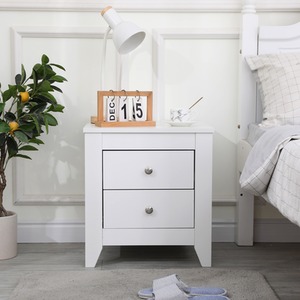 HMD White Wooden Bedroom 3 or 4 Pieces Set by HMD Furniture