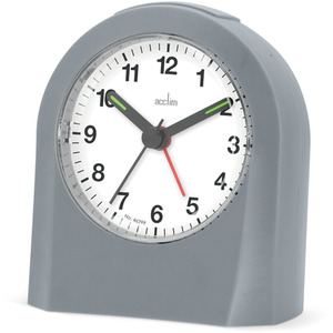 Palma Grey Alarm Clock - Grey by Acctim