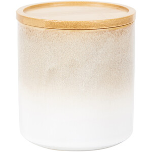 Large Reactive Glaze Canister - Pink