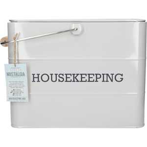 Living Nostalgia French Grey Housekeeping Tin - Grey by KITCHENCRAFT