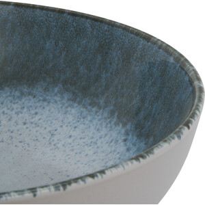 Santorini Reactive Glaze Serving Bowl - Blue