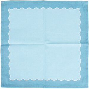 Pack of 4 Wave Edge Napkins - Multicolour