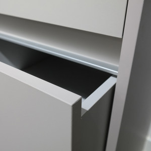 Spacepro 450mm Tower Unit with 3 Drawers - Dove Grey by Spacepro