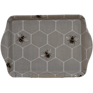 Honeycomb Bee Tray - Grey / Large Tray by Impress