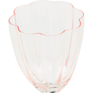 Flower Wine Glass - Pink and Green