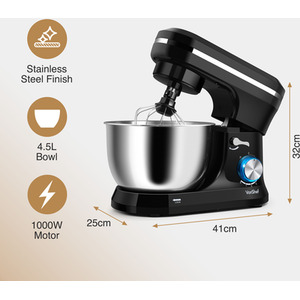 Electric Black Stand Mixer - Black by VonShef