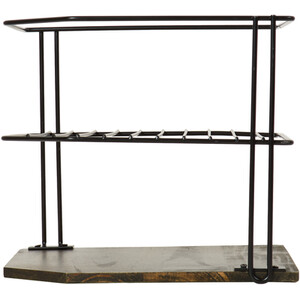 Malmo Corner Plate Stand - Black