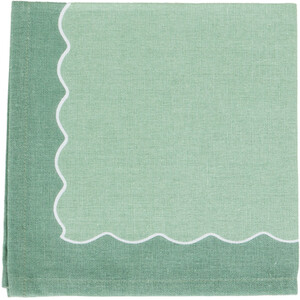 Pack of 4 Wave Edge Napkins - Multicolour