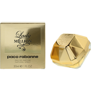 Paco Rabanne Lady Million Eau De Parfum 30ml Spray For Her - Gold by Paco Rabanne