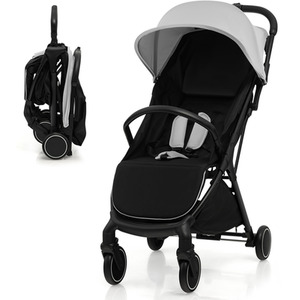 Lightweight Infant Baby Stroller - Grey by Costway