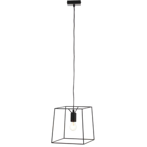 Rome Square Wire Frame Pendant - Matte Black by Litecraft