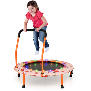 92CM Kids Trampoline with LED Lights by Costway