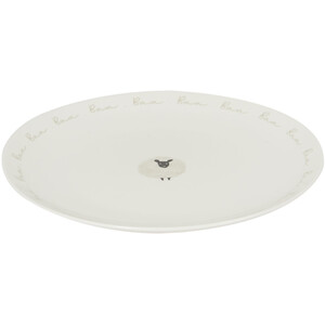 Highland Flock Dinner Plate - White