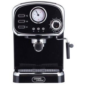 15-Bar Retro Espresso Coffee Machine by Cooks Professional
