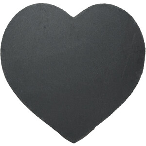 Heart Shaped Slate Serving Board - Black