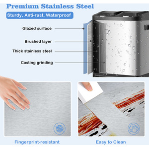 32 L Recycle Pedal Bin-Silver - Silver by Costway