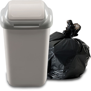 Waste Bin with Secure Lid 15-30-50L - Grey / 50l by Home Centre