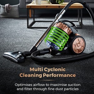 RXP10PET Multi Cyclonic Cylinder Vacuum Cleaner - Navy by Tower