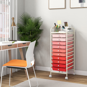 10 Drawer Rolling Storage Cart by Costway