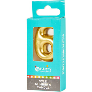 My Party Gold Number Candle by My Party