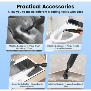 1600W Portable Steam Cleaner - Yellow by Costway