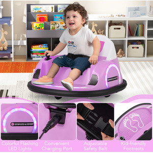 Kids Ride on Bumper Car - Pink by Costway