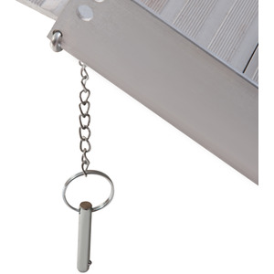 HOMCOM 3ft Aluminium Folding Wheelchair Ramp And Mobility Suitcase - Silver by HOMCOM