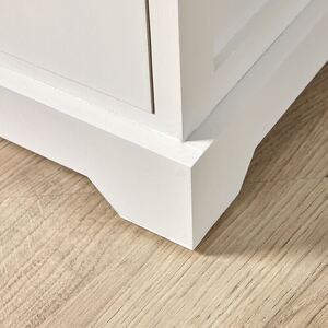 Home Source Ullswater 3 Drawer Chest Storage Unit - WhiteGrey - White by Home Source