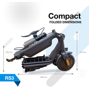 RS3 Electric Scooter - 350W - Black by Riley Scooters