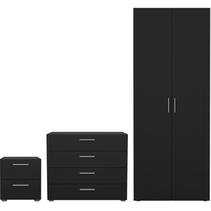 Pepe 3 Piece Bedroom Set - Black