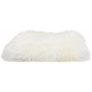 Square Sheepskin Chair Pad - Natural White by Native Natural