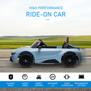HOMCOM BMW I8 Coupe Licensed Electric Kids Ride On Car 6V - Blue by HOMCOM
