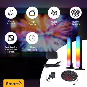 Smart RGBIC Light Bars TV Backlight Kit - Black by ValueLights