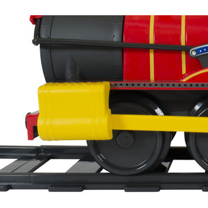 Steam Train 6 Volt with 4 x Straight and 4 x Curved Track Packs - Red by Rollplay