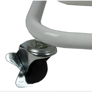 Storage Trolley On Wheels 3 Tier Basket Organiser Cart - White by HyFive