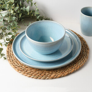 Ombre Blue Textured Plate