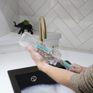 Pro Anti-Bacteria 2 in 1 Grout Tile Cleaning Brush - Blue by JVL