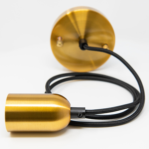 Antik Vintage Pendant Fitting - Satin Gold Effect by TIMELED