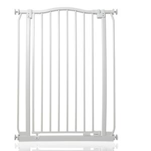Extra Tall Curved Top Safety Gate - Matt White / 71cm - 80cm by Safetots