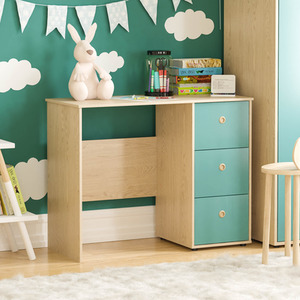 Neptune 3 Piece Bedroom Set - Desk, 5 Drawer Chest, Wardrobe by Vida Designs