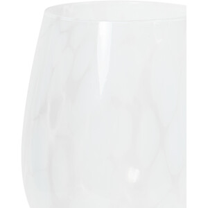 Confetti Wine Glass - White