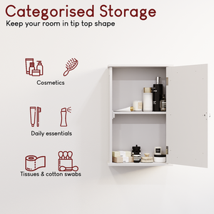 Priano Wall Cabinet - White by Vida Designs