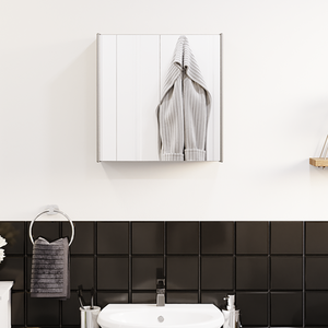 Tiano Stainless Steel Mirrored Cabinet - Steel / 2 by Vida Designs