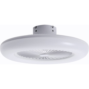 Round LED Fan Light with Soft Light - White by Livingandhome