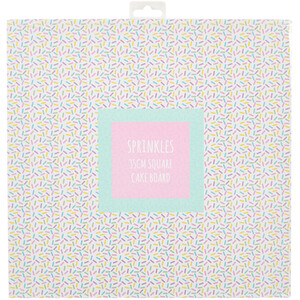 Sprinkles Square Cake Board 35cm - Multicolour
