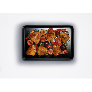 MasterClass Vitreous Enamel Baking Tray - Black / 39cm by MasterClass