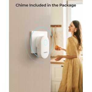 Reolink 2K Plus PoE Smart AI Video Doorbell and Chime - Black/White by Reolink
