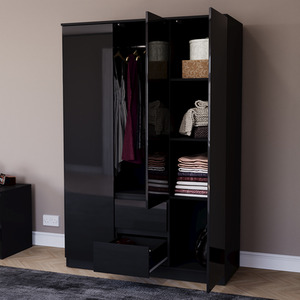 Vida Designs Glinton 4 Piece FSC Bedroom Set - Black by Vida Designs