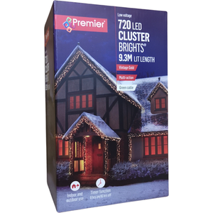 LED Christmas Multi Function Cluster Lights Mains Operated Timer by Samuel Alexander